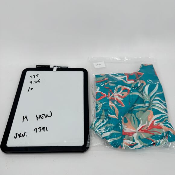 Columbia PFG Shorts Womens Medium Super Tamiami Pull On UPF 50+ Blue Coastal NEW - Picture 9 of 9